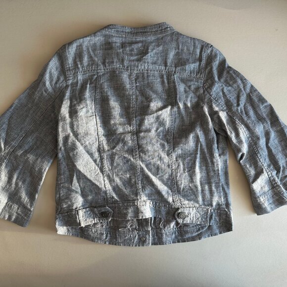 Linen Button up jacket - Picture 2 of 3